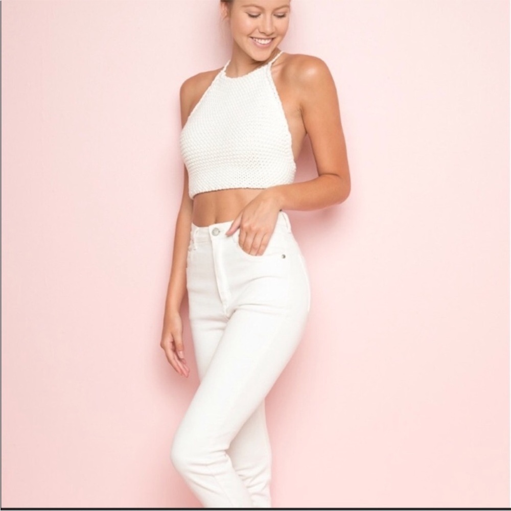 New with tag Brandy Melville knit halter one size